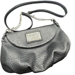 Nine West‎ Black Crossbody Bag Purse Evening Party Chain Strap Flap